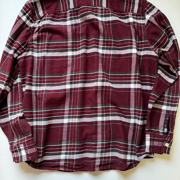 American Eagle Flannel Shirt Super Soft Red White Plaid Button Down Collar Sz XL - Picture 13 of 13